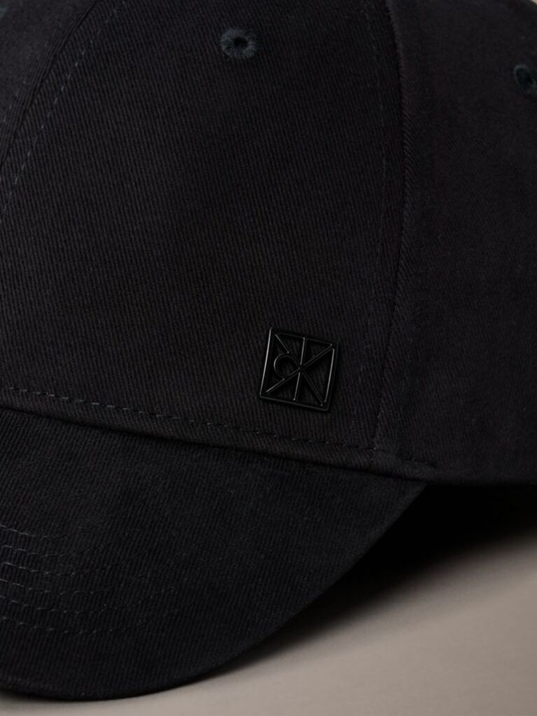 Black Emblem Monogram Logo Baseball Cap  Women