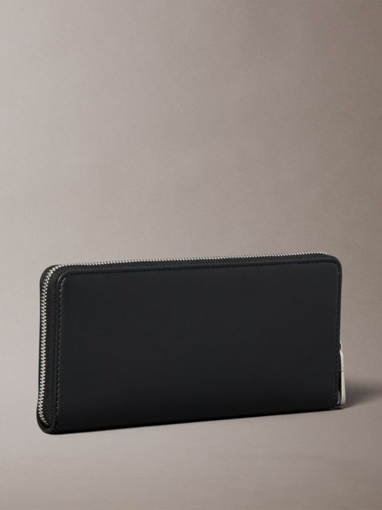 Black Zip Around Wallet  Women