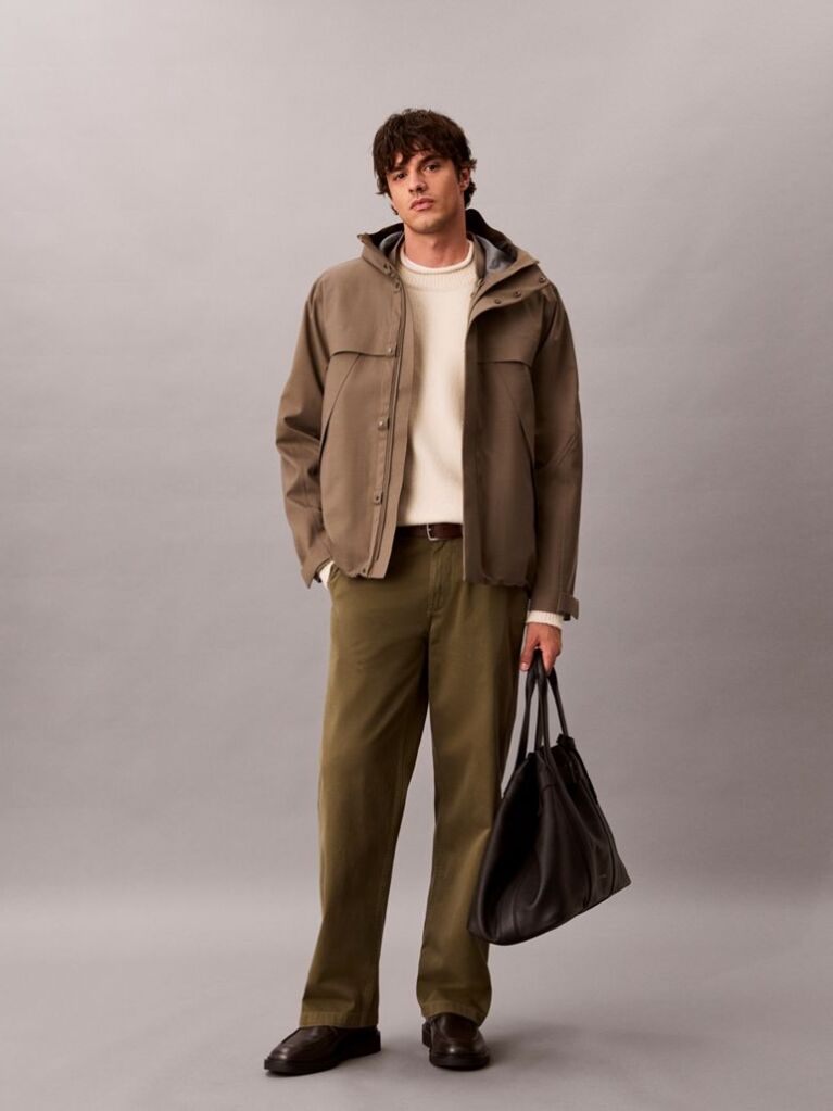 Brown 3-in-1 Tech Shell Parka Jacket  Men