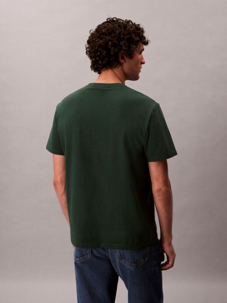 Green Monogram Logo T-Shirt  Men