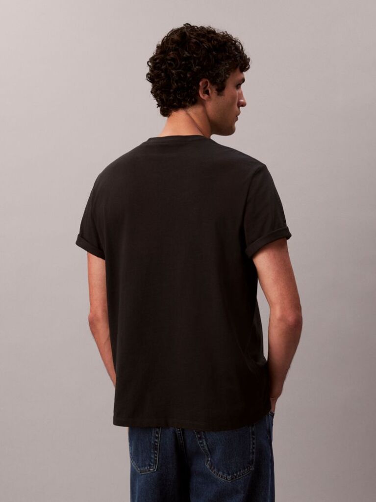 Black Monogram Logo T-Shirt  Men