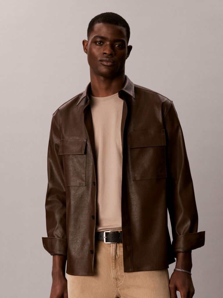 Beige Cotton Badge T-shirt  Men