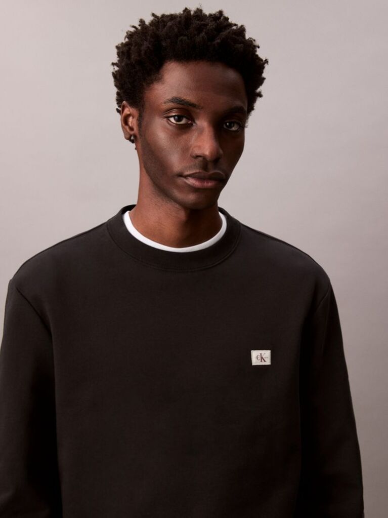 Black Terry Monologo Sweatshirt  Men