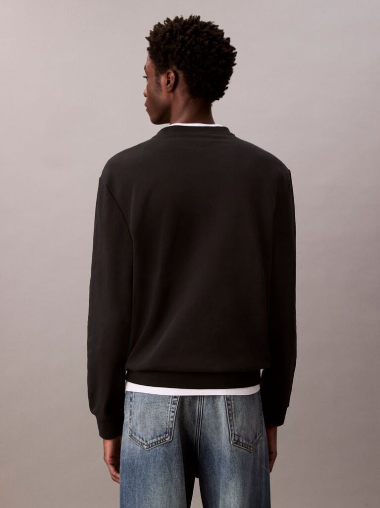 Black Terry Monologo Sweatshirt  Men