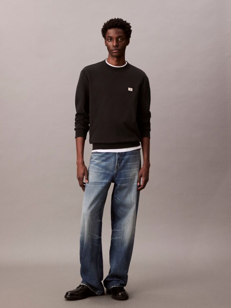 Black Terry Monologo Sweatshirt  Men