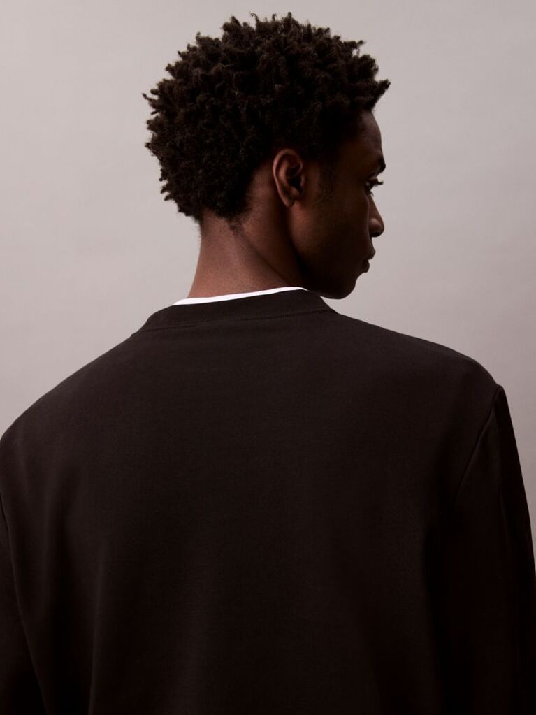 Black Terry Monologo Sweatshirt  Men