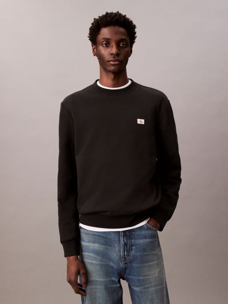 Black Terry Monologo Sweatshirt  Men