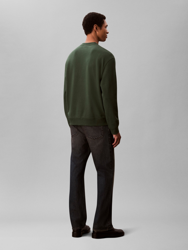 Green Relaxed Monogram Sweatshirt  Men
