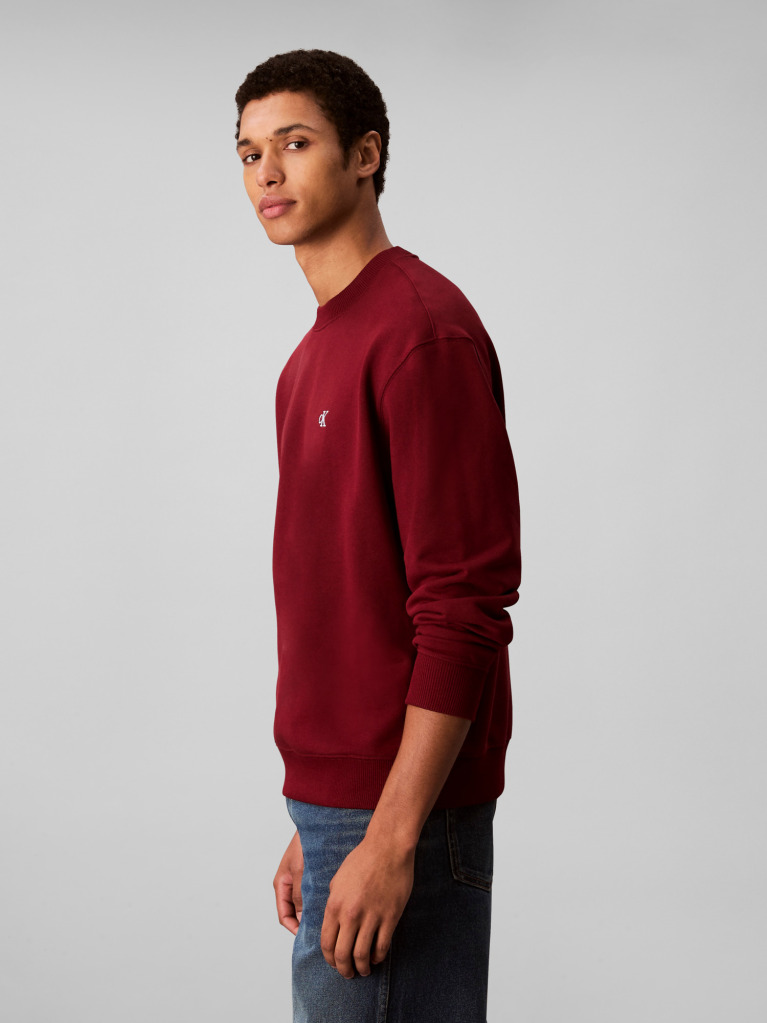 Red Relaxed Monogram Sweatshirt  Men