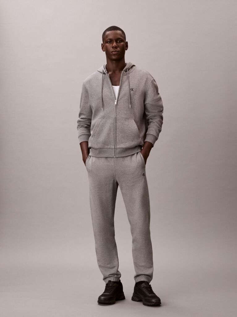 Grey Terry Monogram Jogger  Men