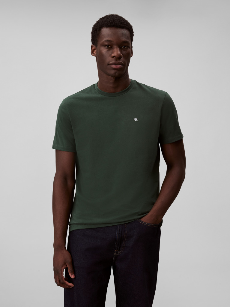 Green Short-Sleeve Classic Monogram Tee  Men