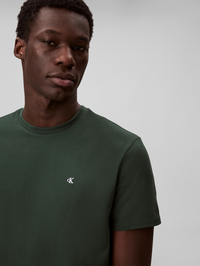 Green Short-Sleeve Classic Monogram Tee  Men