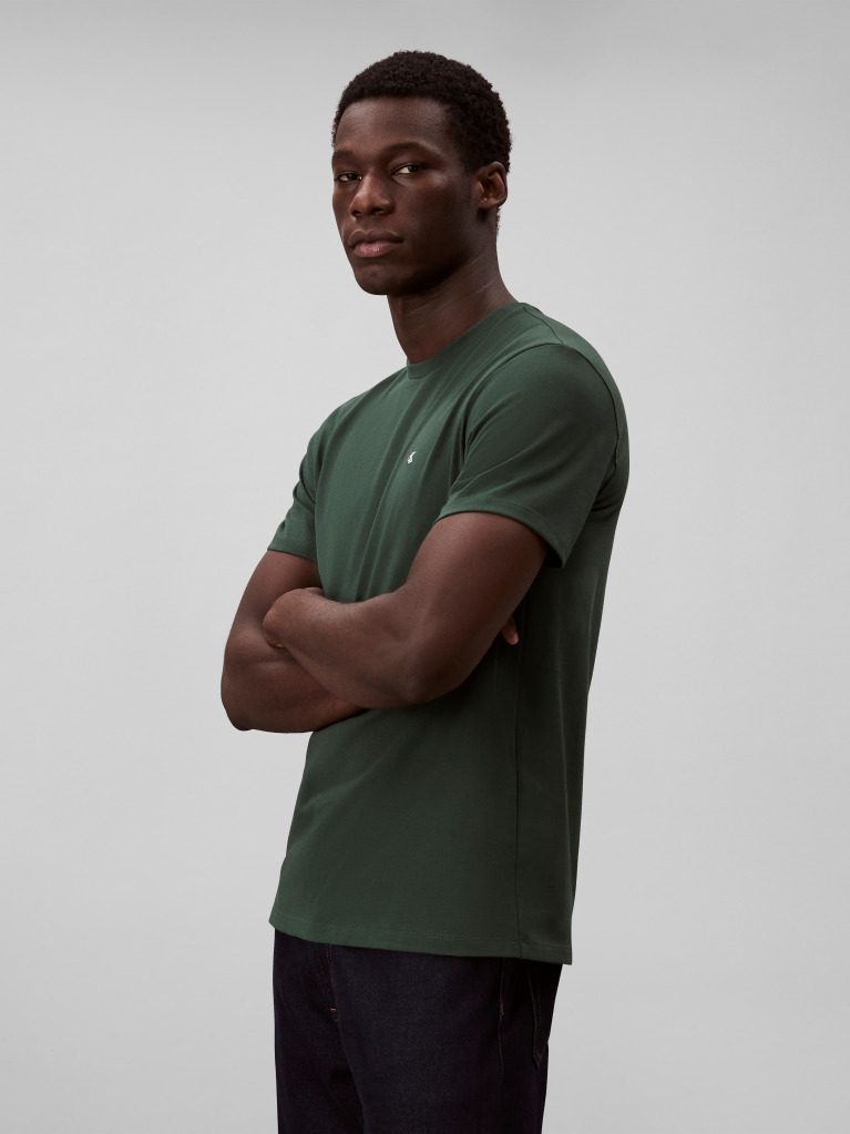 Green Short-Sleeve Classic Monogram Tee  Men