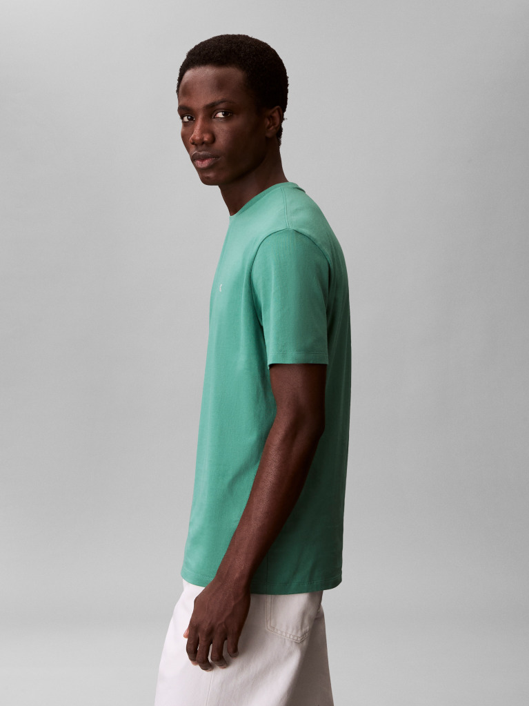 Green Short-Sleeve Classic Monogram Tee  Men