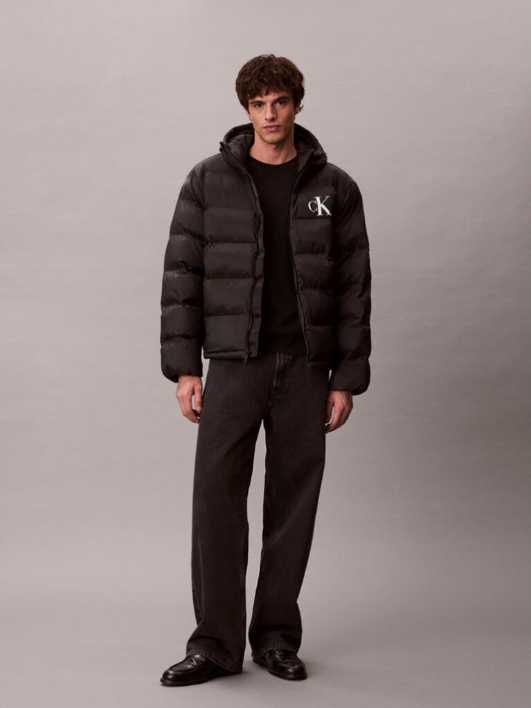 Black Monogram Puffer Jacket  Men