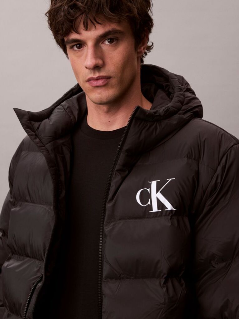 Black Monogram Puffer Jacket  Men