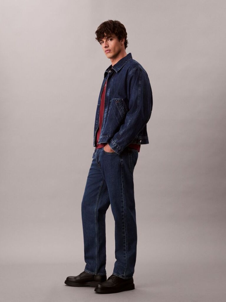 Blue 90s Tapered Jeans  Men