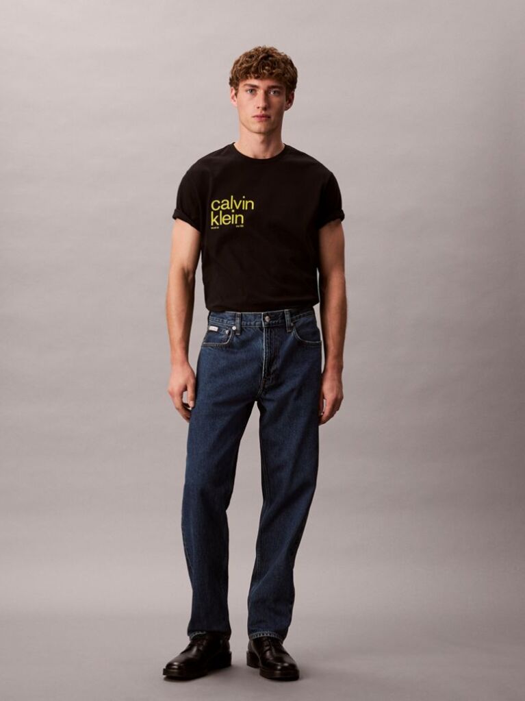 Black Circle Graphic Relaxed T-Shirt  Men