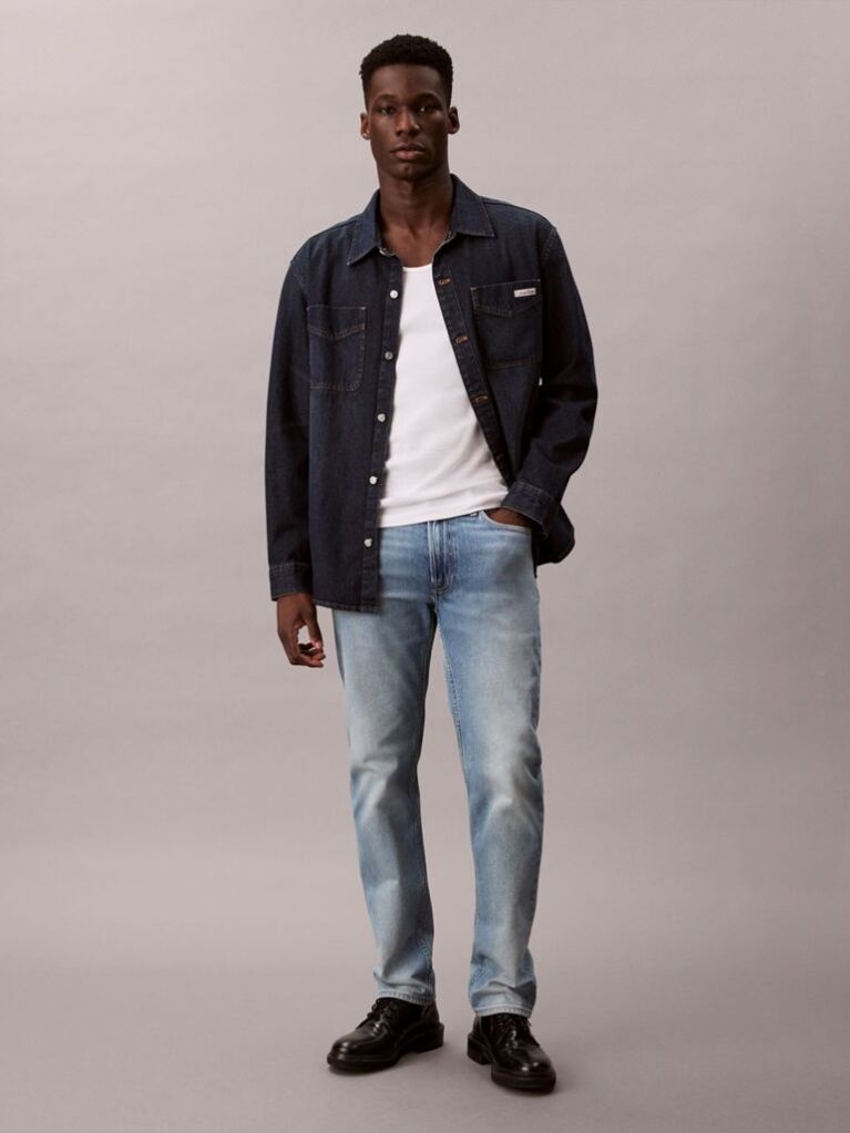 Denim Slim Straight Jeans  Men