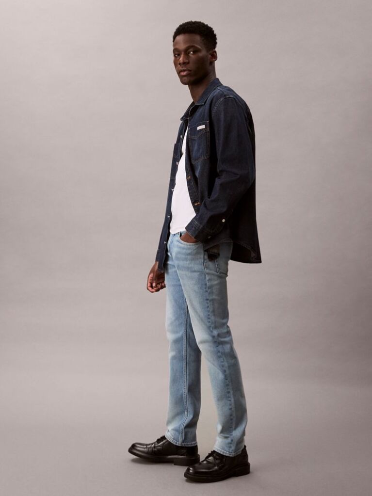 Denim Slim Straight Jeans  Men