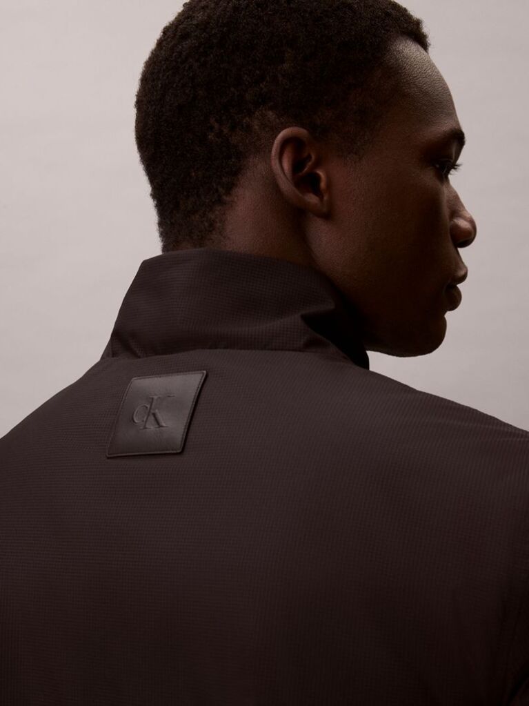 Black Padded Harrington Jacket  Men