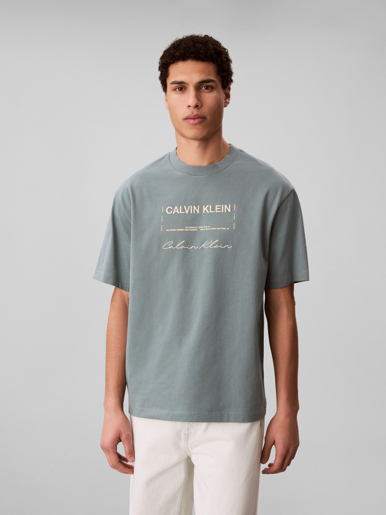 Grey 16S April Graphic Seasonal T-Shirt  Men