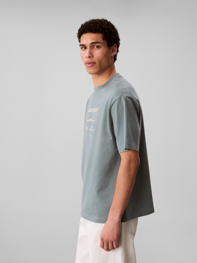 Grey 16S April Graphic Seasonal T-Shirt  Men