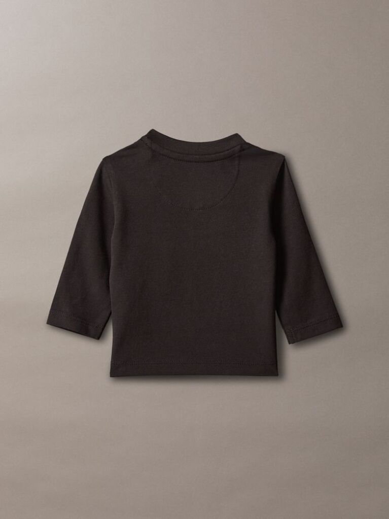 Black Newborn Long Sleeve Logo T-shirt  Newborn