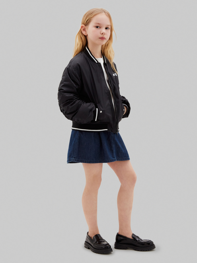 Black Kids Lightweight Bomber Jacket  Girls