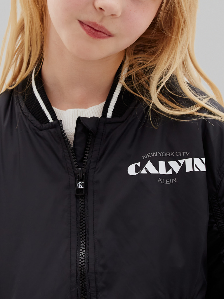 Black Kids Lightweight Bomber Jacket  Girls