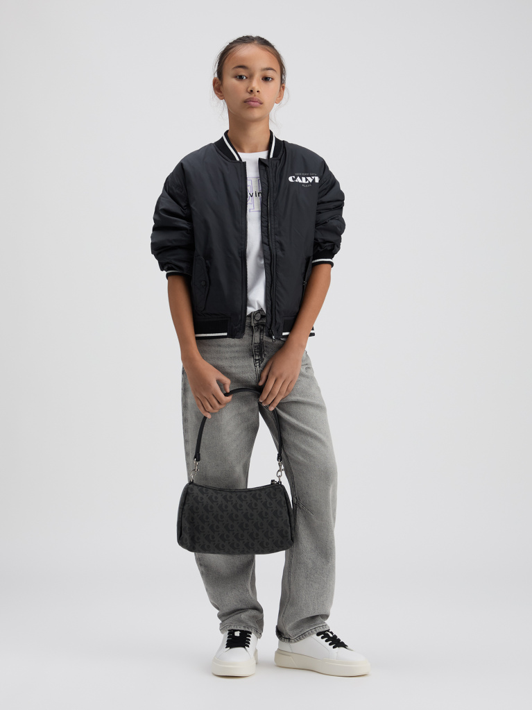 Black Kids Lightweight Bomber Jacket  Girls