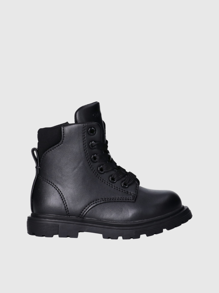 Black Lace-Up Bootss  Girls