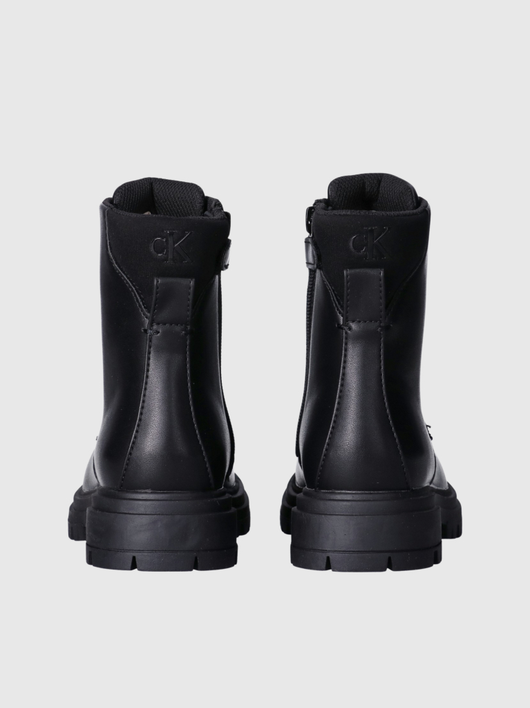 Black Lace-Up Bootss  Girls