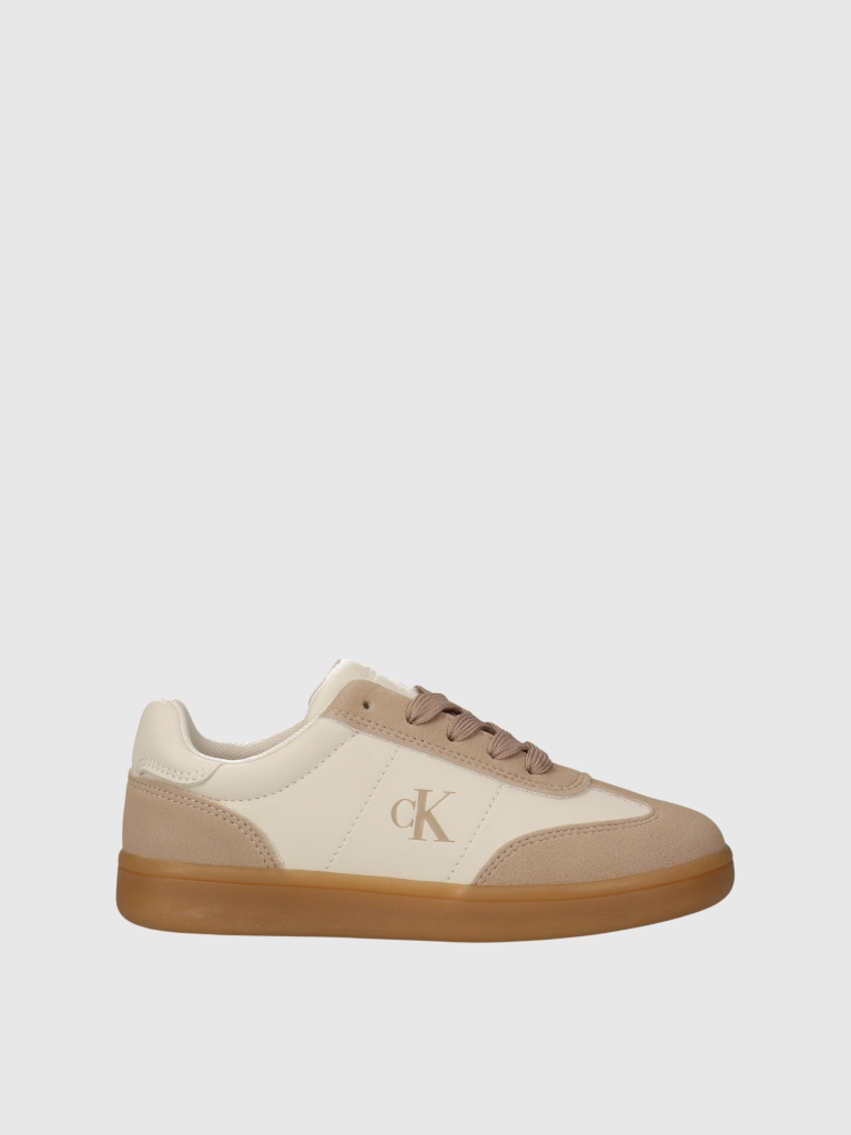 White Kids Low Cut Lace-Up Sneakers  Girls