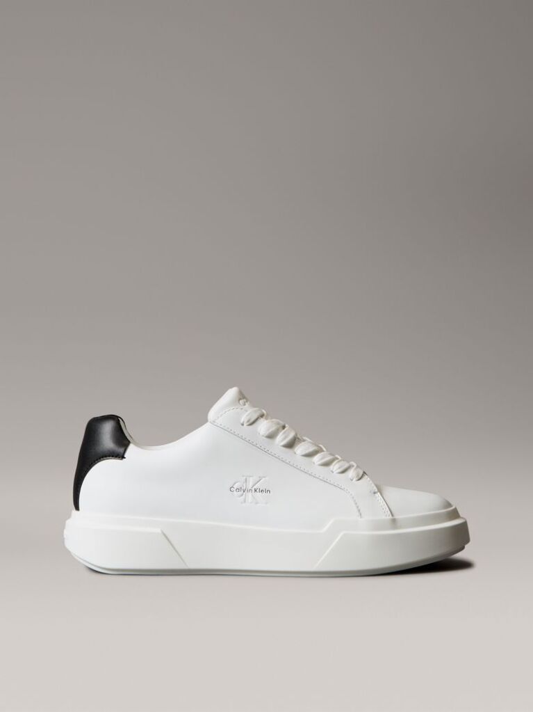 White Leather Durable Traction NYC Trainers  Men