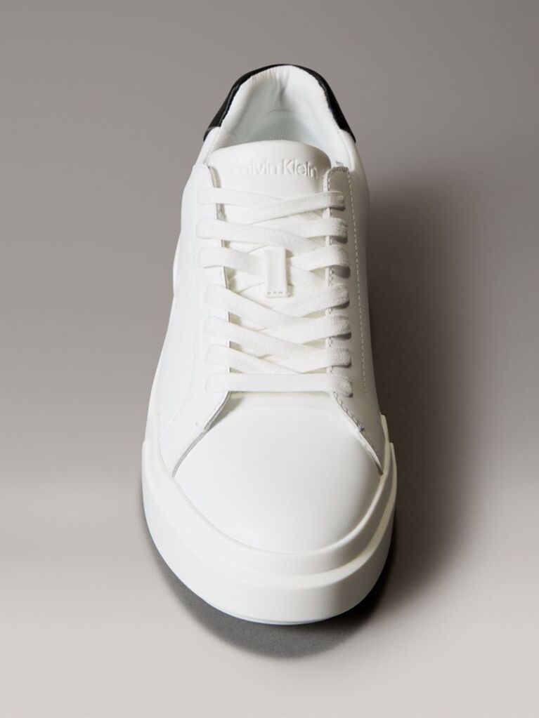 White Leather Durable Traction NYC Trainers  Men