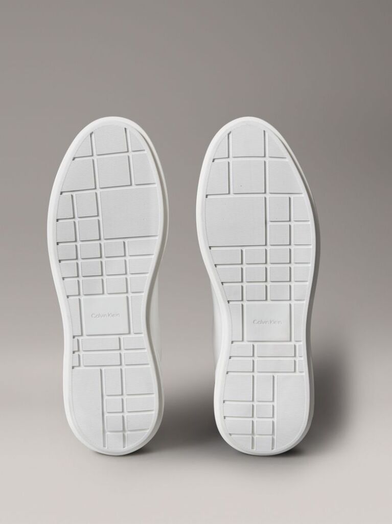 White Leather Durable Traction NYC Trainers  Men