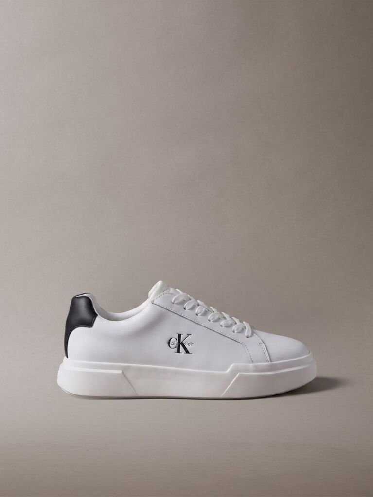 White Leather Durable Traction NYC Trainers  Men