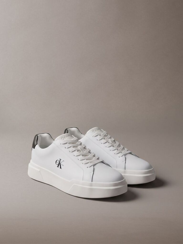 White Leather Durable Traction NYC Trainers  Men