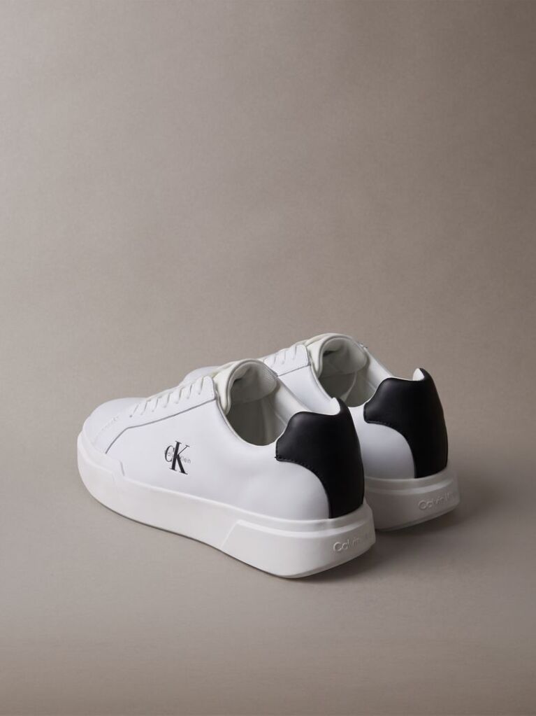 White Leather Durable Traction NYC Trainers  Men
