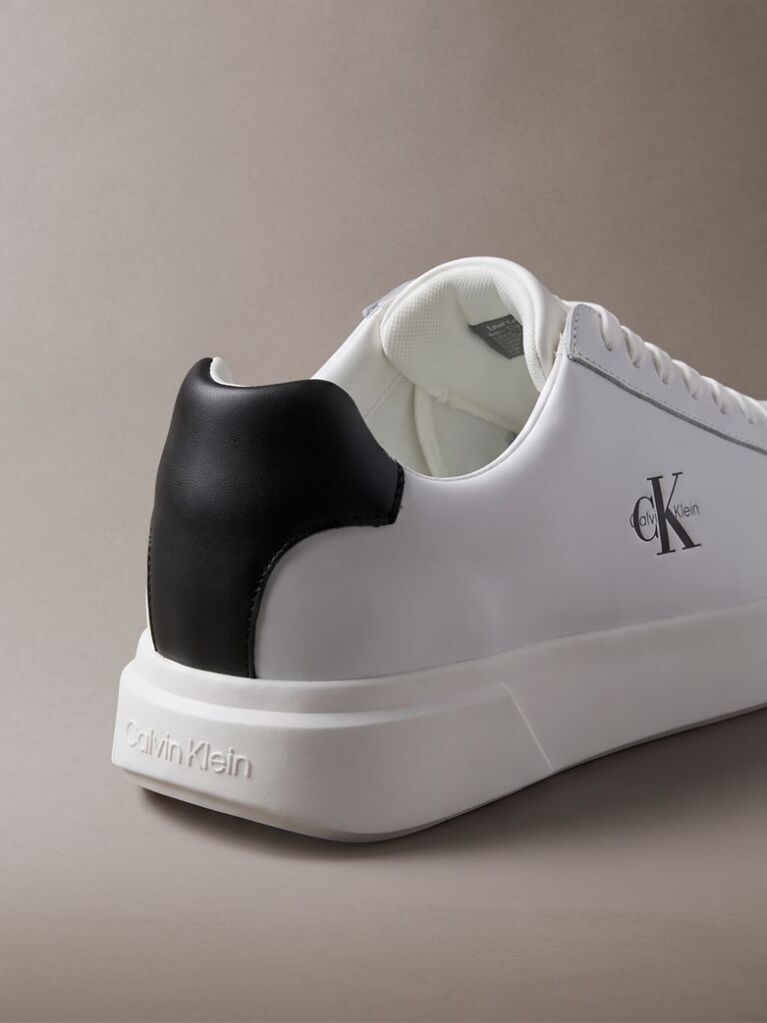 White Leather Durable Traction NYC Trainers  Men