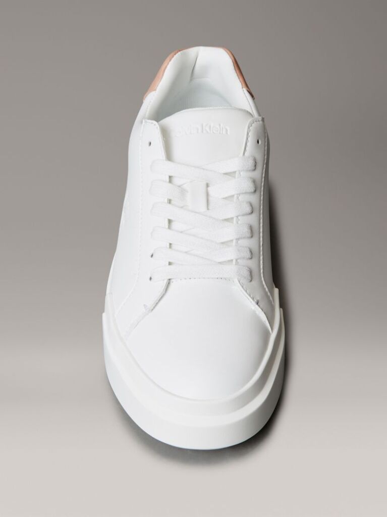 White Leather Durable Traction NYC Trainers  Women