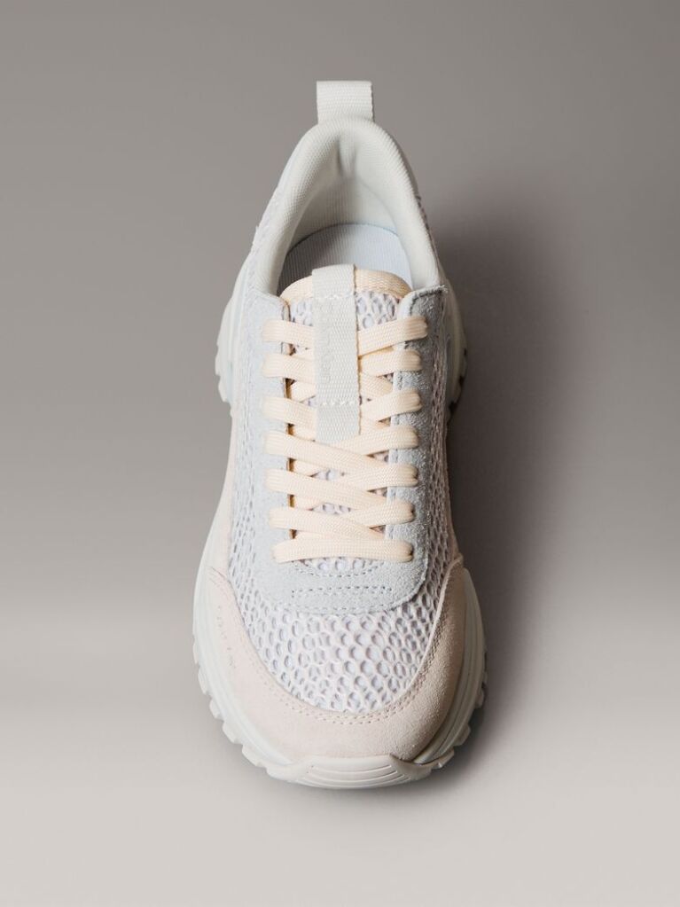 Multi Lace-Up Technical Trainers With Mixed Textures  Women